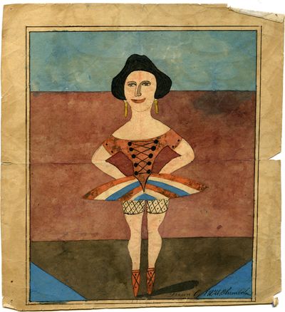 Dancer with bare knees